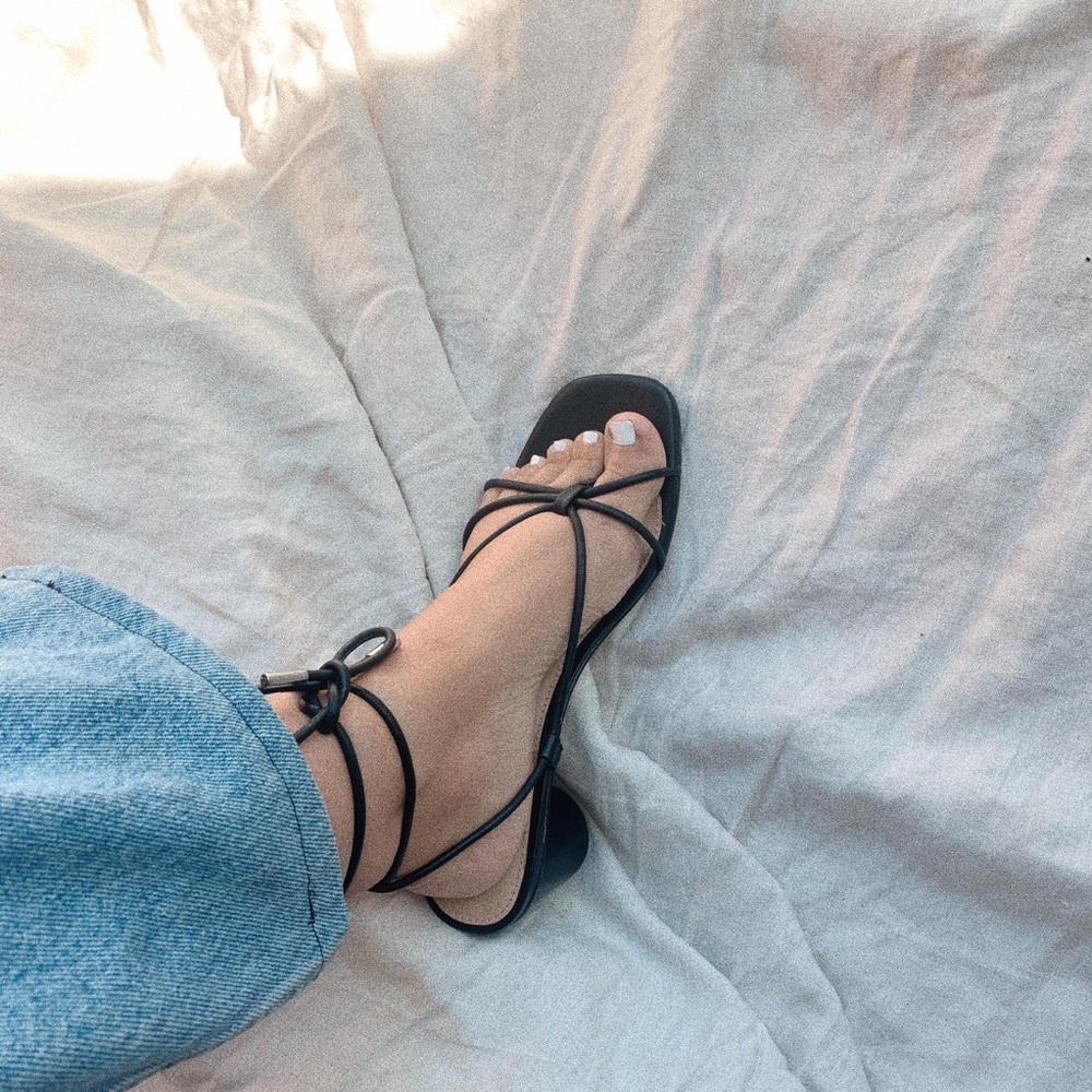Steve Madden Ivanna Strappy Ankle Tie Heels